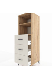 Kronos Dolap 2 Raflı 3 Çekmeceli 60x59x182 - S89M052V7C