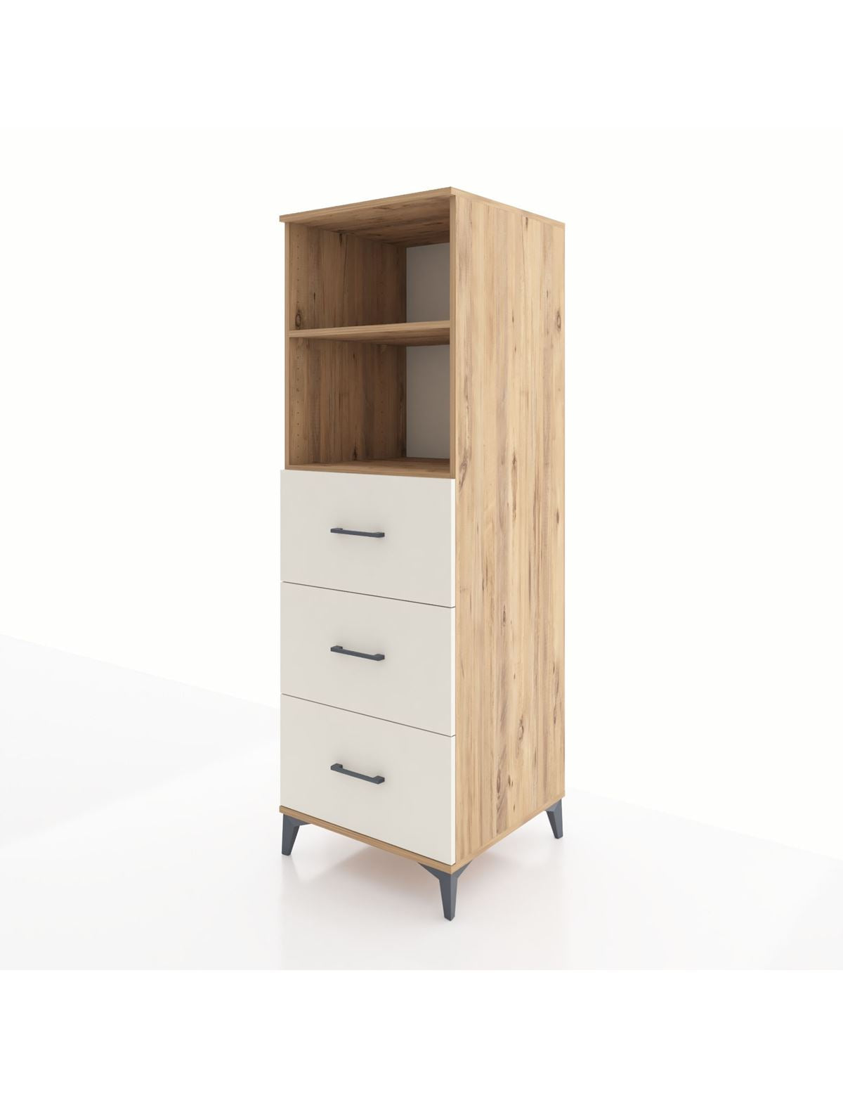Kronos Dolap 2 Raflı 3 Çekmeceli 60x59x182 - S89M052V7C