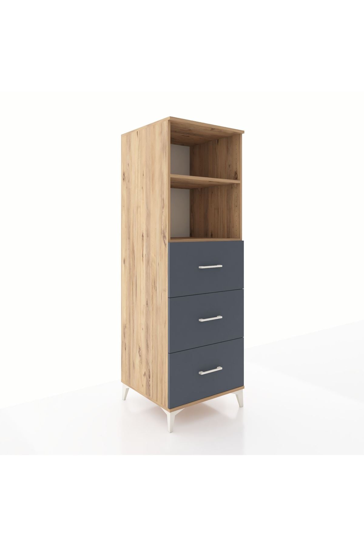 Kronos Dolap 2 Raflı 3 Çekmeceli 60x59x182 - S89M052V8C
