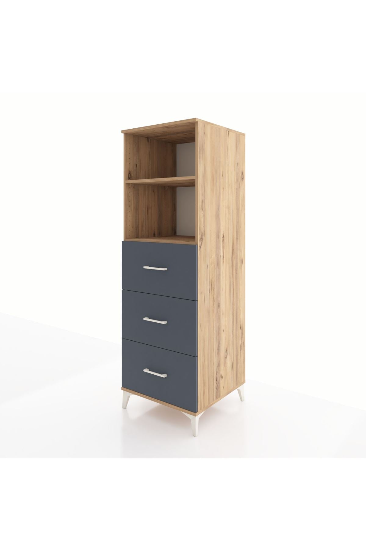 Kronos Dolap 2 Raflı 3 Çekmeceli 60x59x182 - S89M052V8C