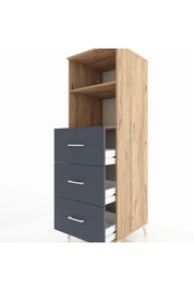 Kronos Dolap 2 Raflı 3 Çekmeceli 60x59x182 - S89M052V8C