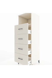 Kronos Dolap Tek Raflı 4 Çekmeceli 60x59x182 Aytaşı-Aytaşı