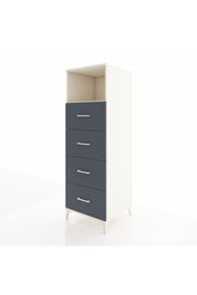 Kronos Dolap Tek Raflı 4 Çekmeceli 60x59x182 Aytaşı-Antrasit