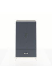 Arges Dolap 3 Raflı Tek Çekmeceli 2 Kapaklı 88x30x163 Aytaşı-Antrasit