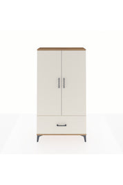 Arges Dolap 3 Raflı Tek Çekmeceli 2 Kapaklı 88x30x163 Çam-Aytaşı