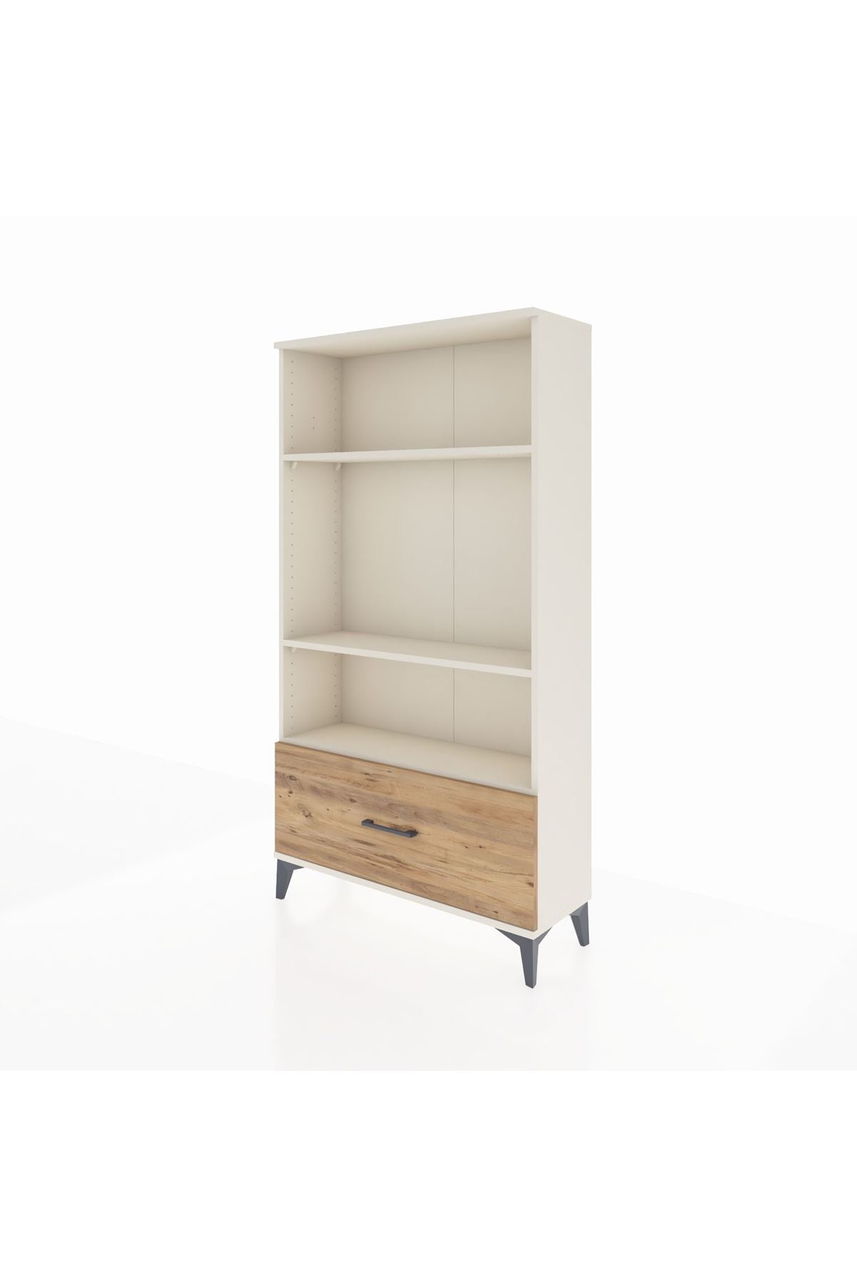 Arges Dolap 3 Raflı Tek Çekmeceli 88x30x163 Aytaşı-Çam