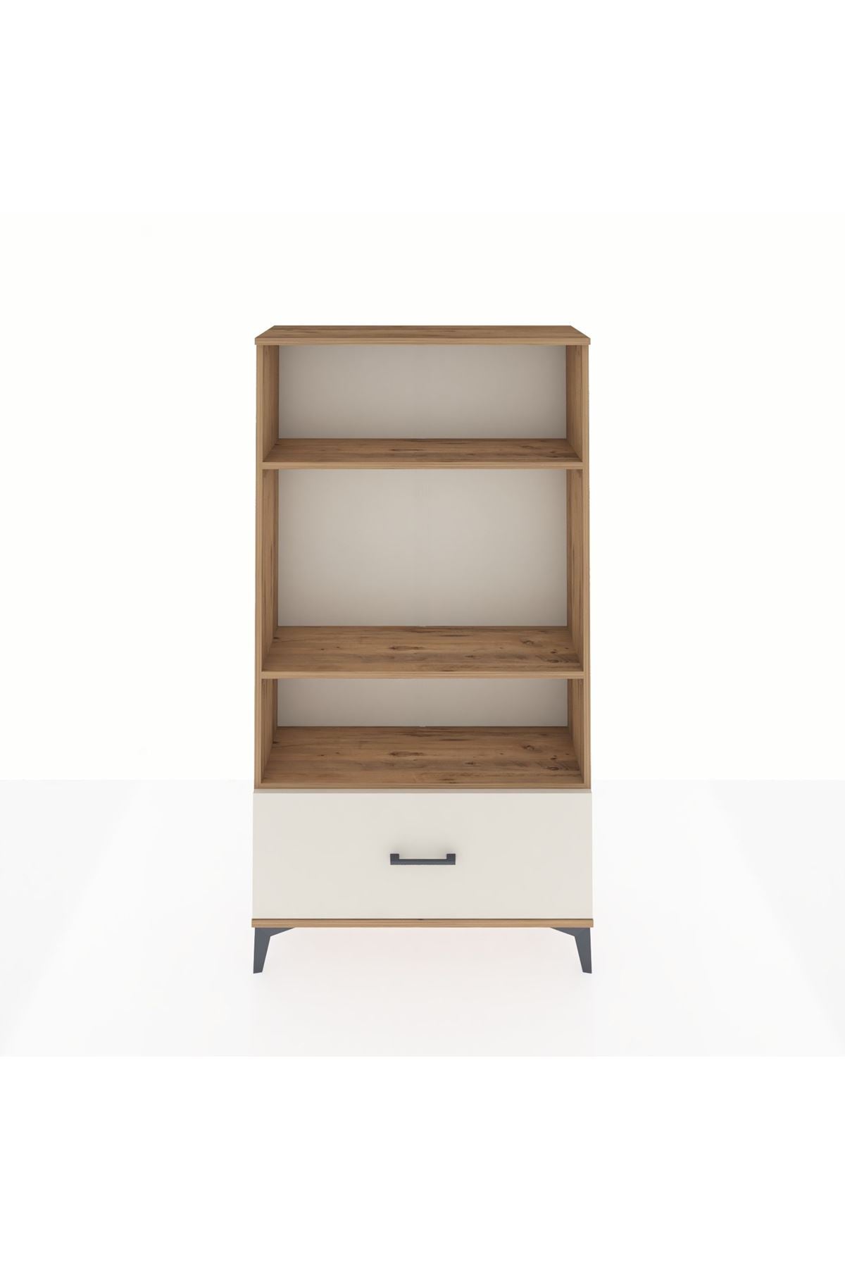 Arges Dolap 3 Raflı Tek Çekmeceli 88x30x163 Çam-Aytaşı