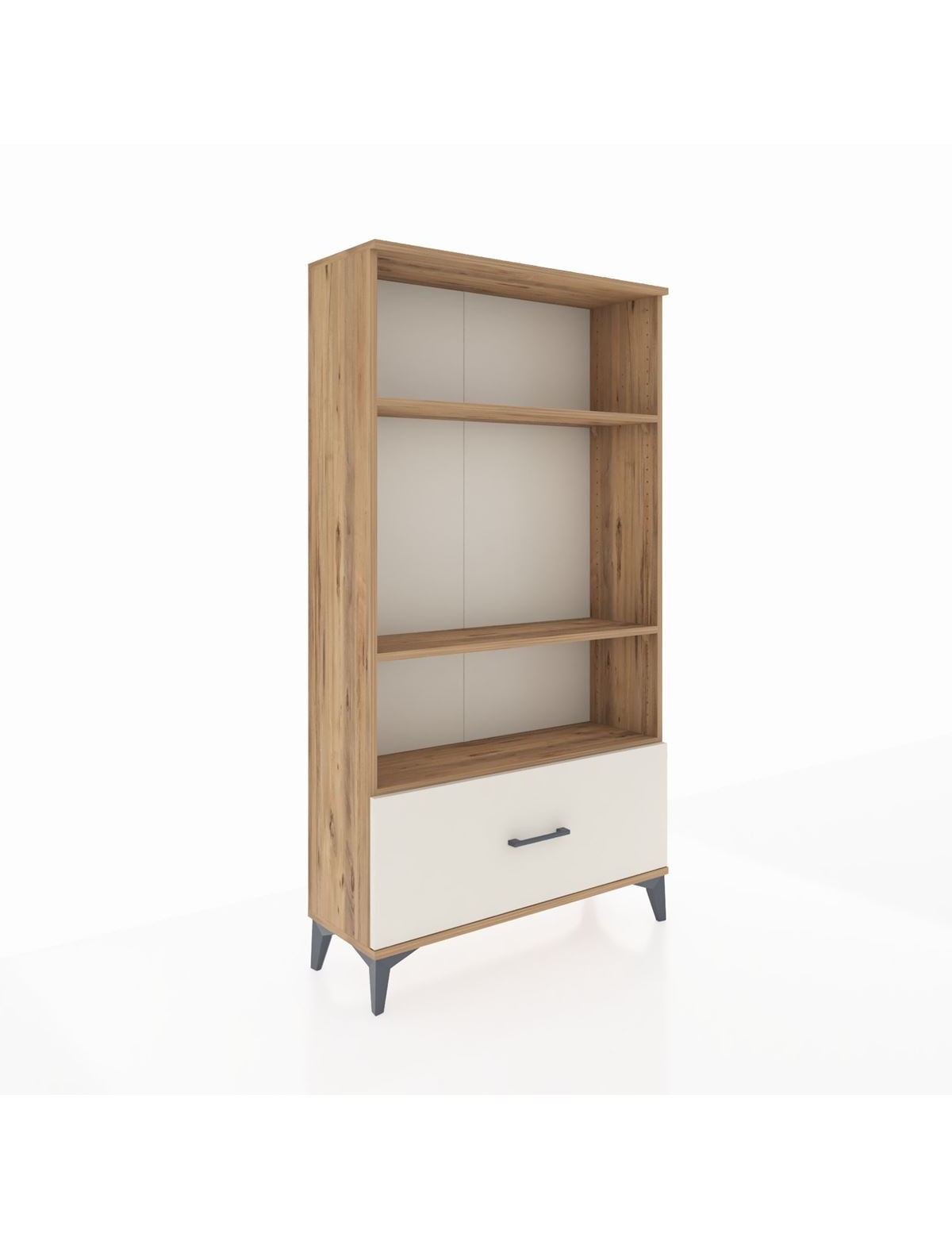 Arges Dolap 3 Raflı Tek Çekmeceli 88x30x163 Çam-Aytaşı