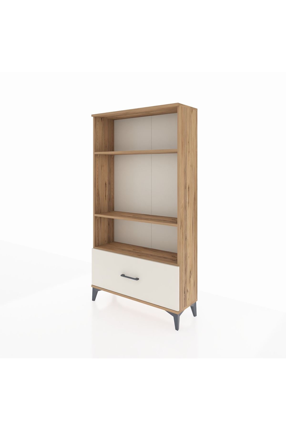 Arges Dolap 3 Raflı Tek Çekmeceli 88x30x163 Çam-Aytaşı