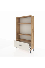 Arges Dolap 3 Raflı Tek Çekmeceli 88x30x163 Çam-Aytaşı