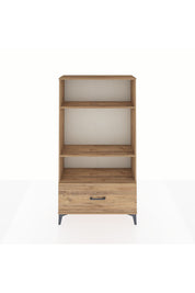 Arges Dolap 3 Raflı Tek Çekmeceli 88x30x163 Çam-Çam