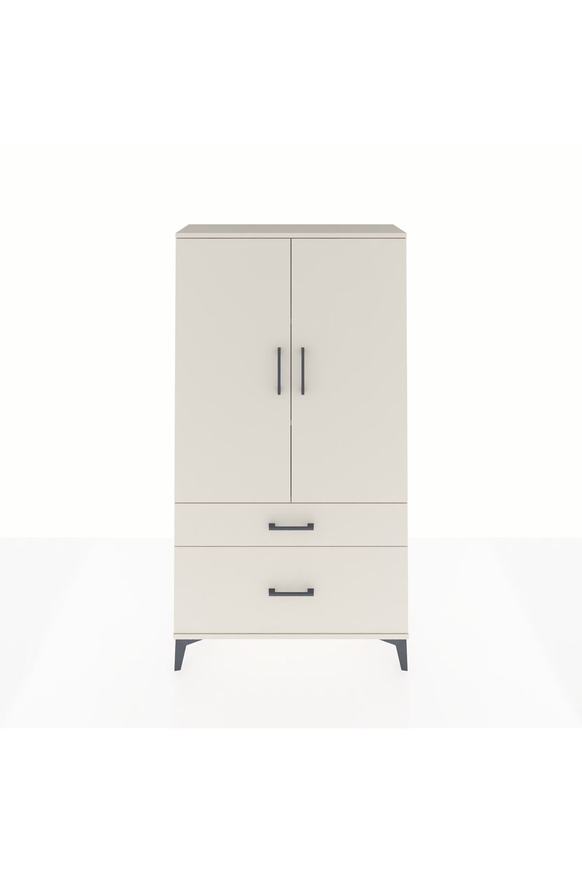 Arges Dolap 3 Raflı 2 Çekmeceli 2 Kapaklı 88x30x163 Aytaşı-Aytaşı