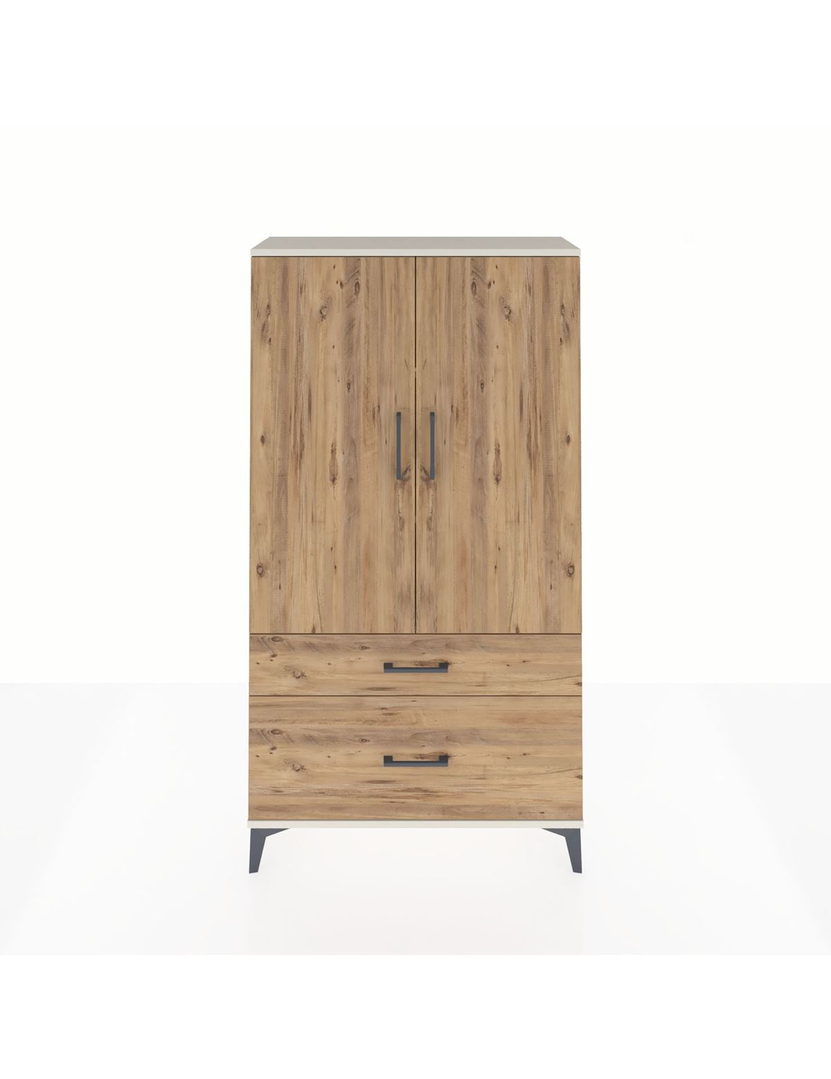 Arges Dolap 3 Raflı 2 Çekmeceli 2 Kapaklı 88x30x163 Aytaşı-Çam