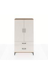 Arges Dolap 3 Raflı 2 Çekmeceli 2 Kapaklı 88x30x163