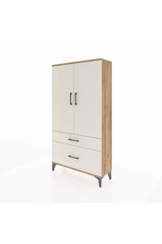 Arges Dolap 3 Raflı 2 Çekmeceli 2 Kapaklı 88x30x163 Çam-Aytaşı