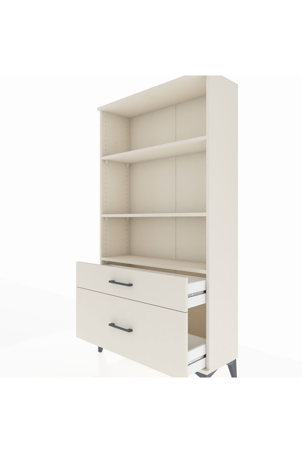 Arges Dolap 3 Raflı 2 Çekmeceli 88x30x163 Aytaşı-Aytaşı