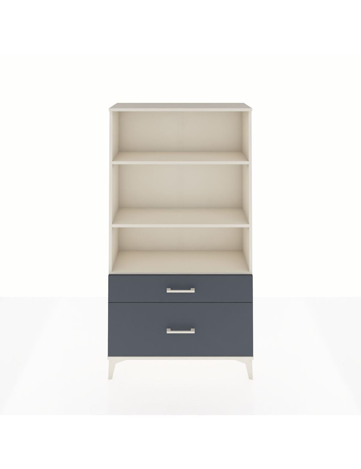 Arges Dolap 3 Raflı 2 Çekmeceli 88x30x163 Aytaşı-Antrasit