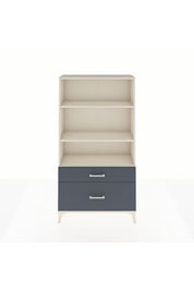 Arges Dolap 3 Raflı 2 Çekmeceli 88x30x163 Aytaşı-Antrasit