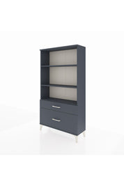 Arges Dolap 3 Raflı 2 Çekmeceli 88x30x163 Antrasit-Antrasit