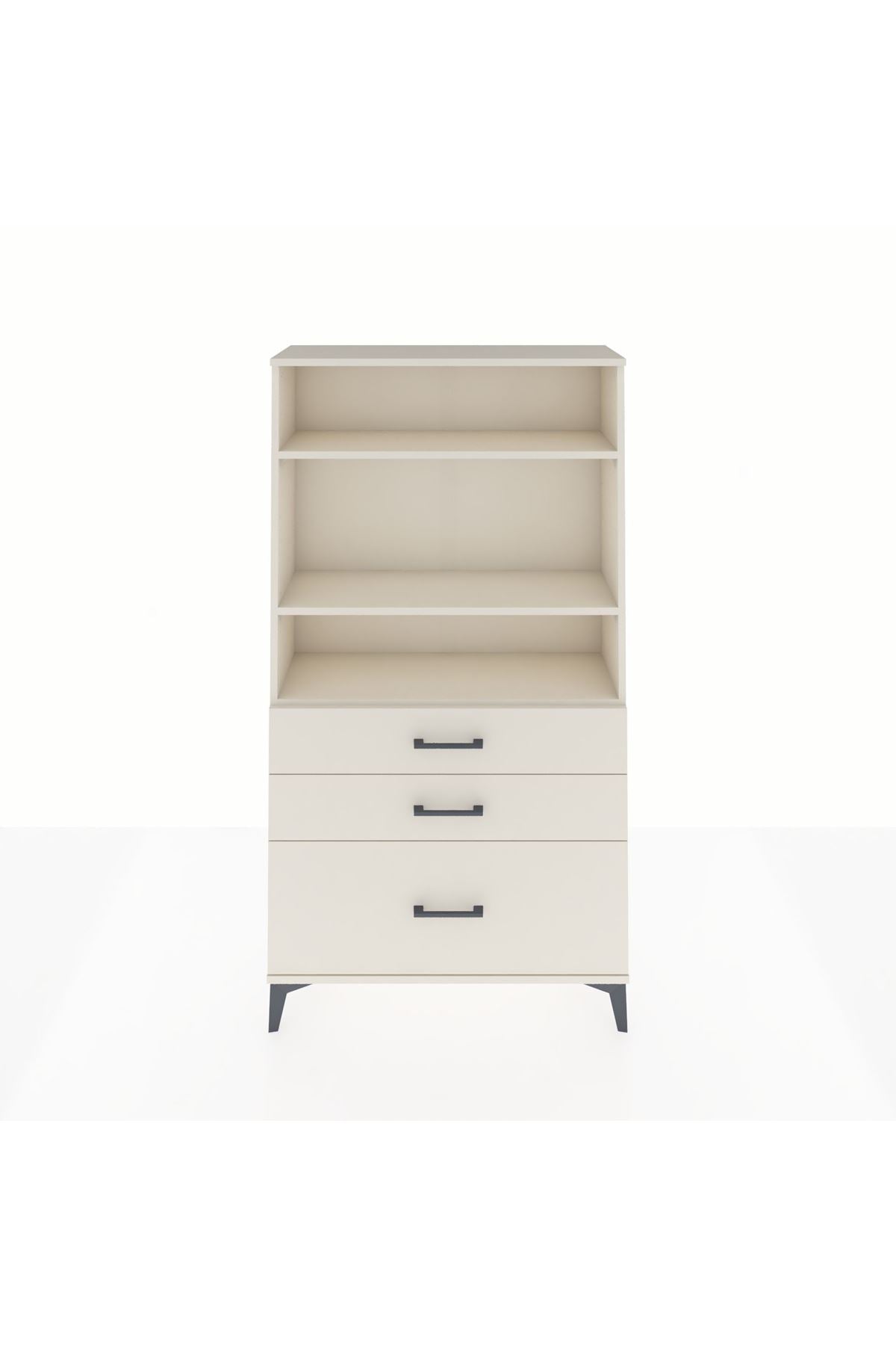 Arges Dolap 3 Raflı 3 Çekmeceli 88x30x163 Aytaşı-Aytaşı