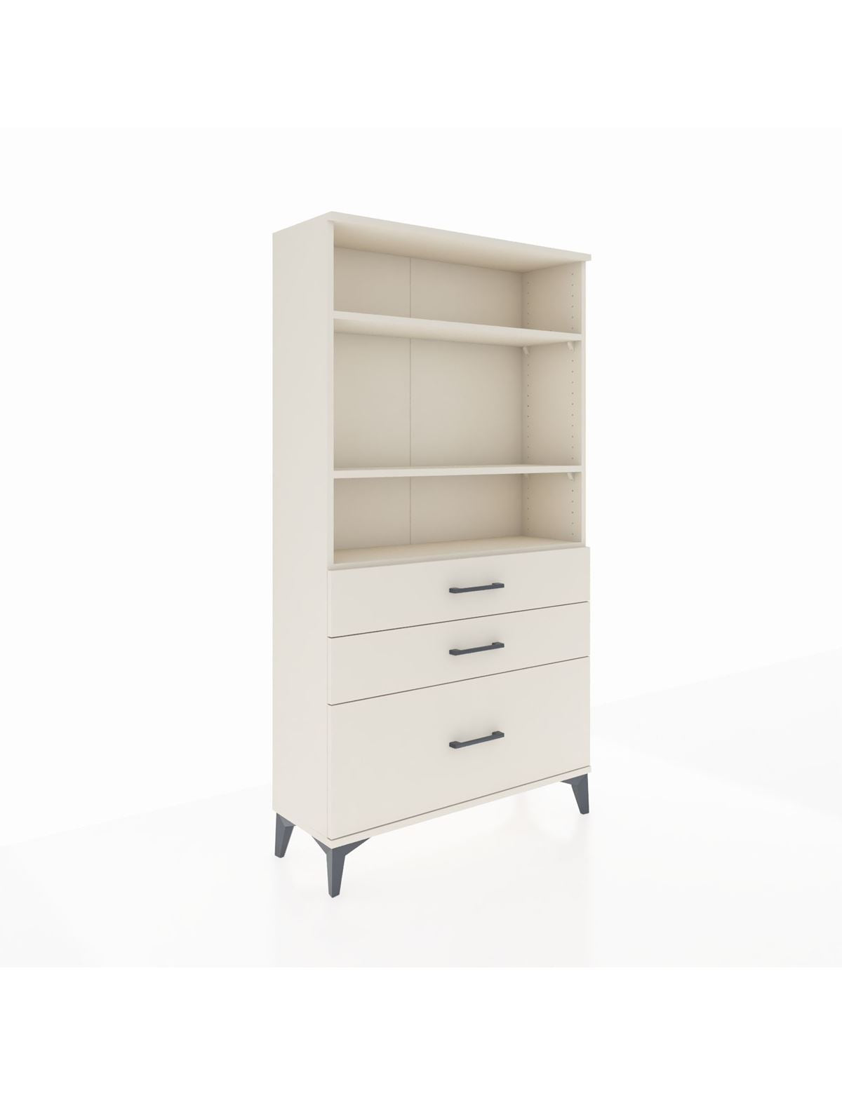 Arges Dolap 3 Raflı 3 Çekmeceli 88x30x163 Aytaşı-Aytaşı