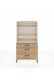 Arges Dolap 3 Raflı 3 Çekmeceli 88x30x163 Aytaşı-Çam