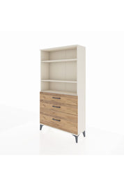 Arges Dolap 3 Raflı 3 Çekmeceli 88x30x163 Aytaşı-Çam