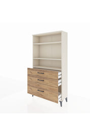 Arges Dolap 3 Raflı 3 Çekmeceli 88x30x163 Aytaşı-Çam