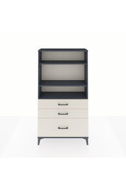 Arges Dolap 3 Raflı 3 Çekmeceli 88x30x163 Antrasit-Aytaşı