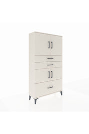 Arges Dolap 3 Raflı 3 Çekmeceli 4 Kapaklı 88x30x163 Aytaşı-Aytaşı