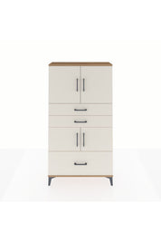 Arges Dolap 3 Raflı 3 Çekmeceli 4 Kapaklı 88x30x163 Çam-Aytaşı