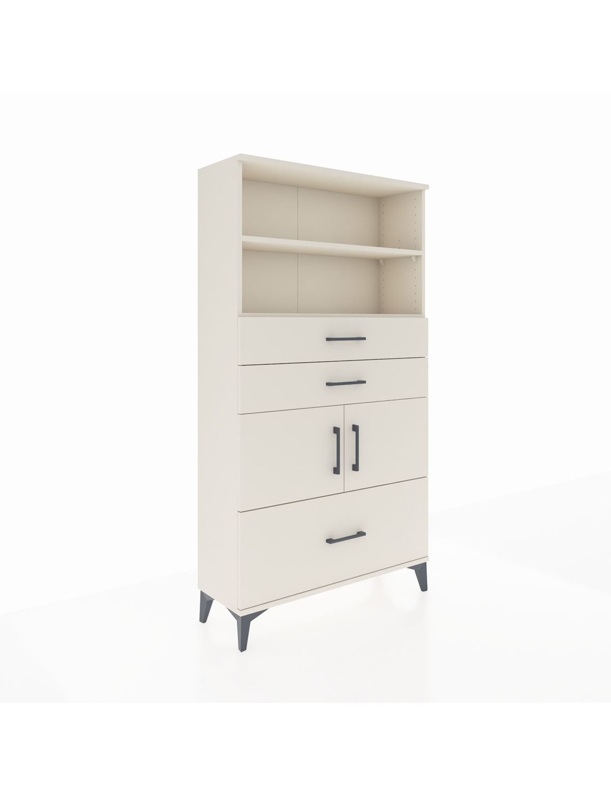 Arges Dolap 3 Raflı 3 Çekmeceli 2 Kapaklı 88x30x163 Aytaşı-Aytaşı