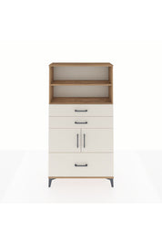 Arges Dolap 3 Raflı 3 Çekmeceli 2 Kapaklı 88x30x163 Çam-Aytaşı