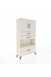 Arges Dolap 3 Raflı 3 Çekmeceli 2 Kapaklı 88x30x163 Aytaşı-Aytaşı