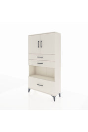 Arges Dolap 3 Raflı 3 Çekmeceli 2 Kapaklı 88x30x163 Aytaşı-Aytaşı