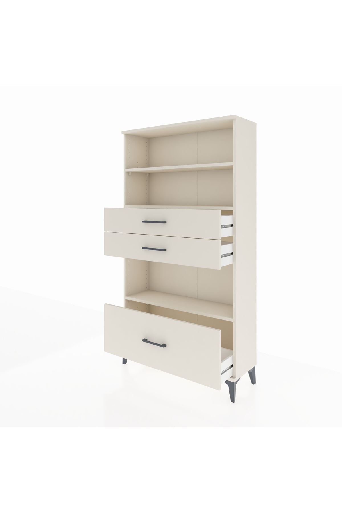 Arges Dolap 3 Raflı 3 Çekmeceli 88x30x163 Aytaşı-Aytaşı