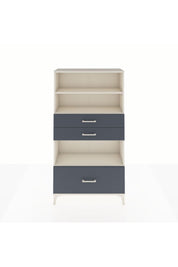 Arges Dolap 3 Raflı 3 Çekmeceli 88x30x163 Aytaşı-Antrasit