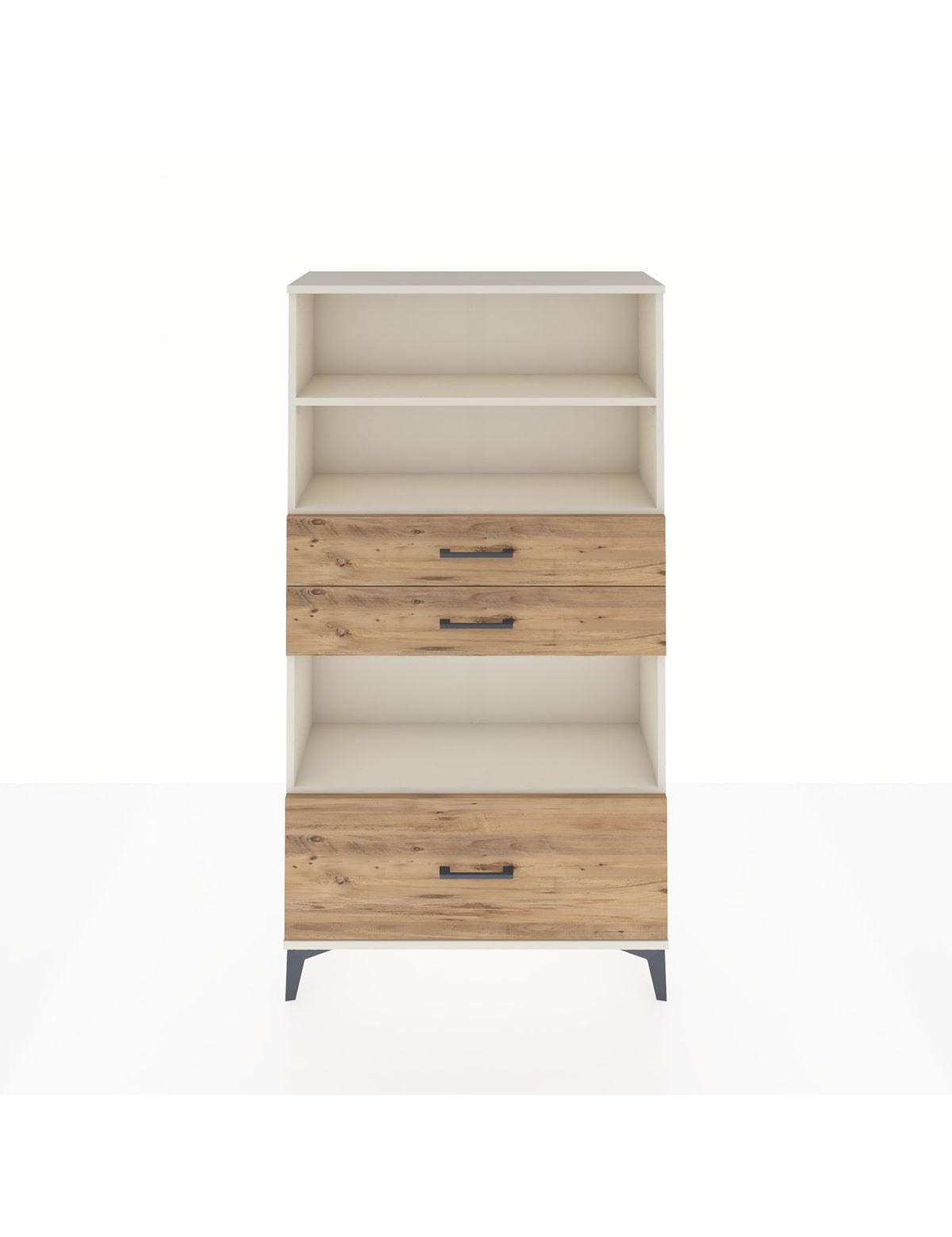 Arges Dolap 3 Raflı 3 Çekmeceli 88x30x163 Aytaşı-Çam