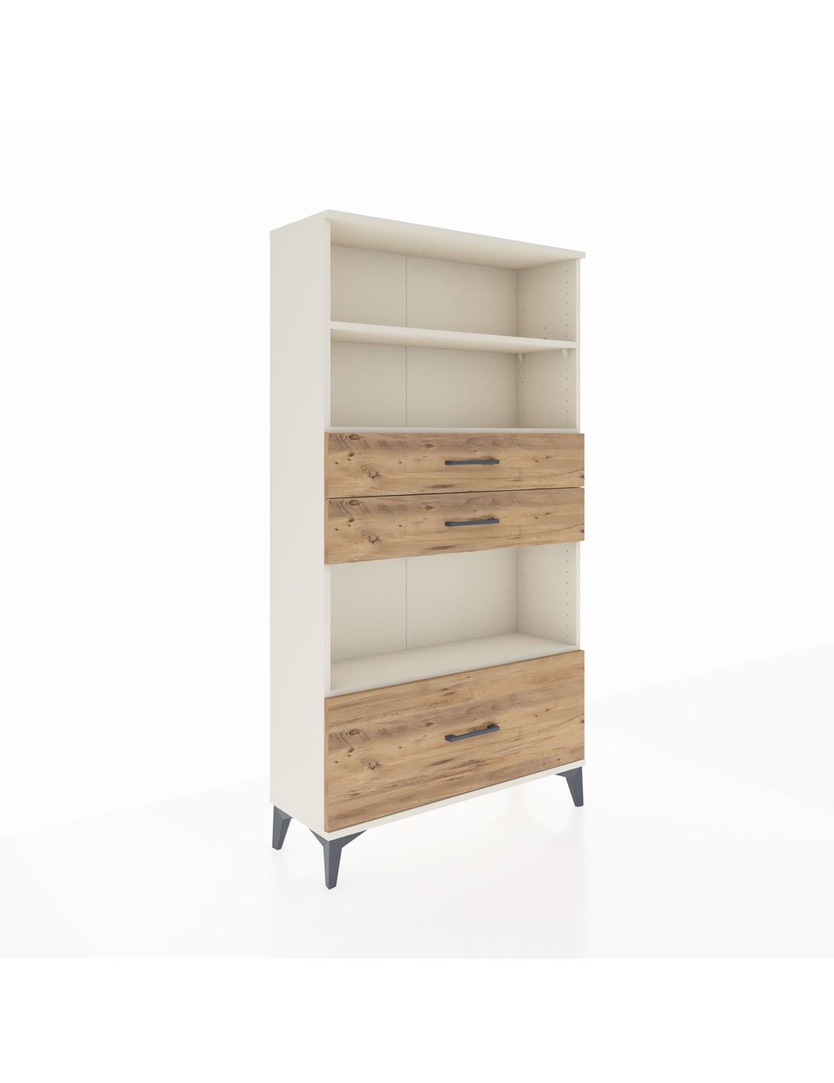 Arges Dolap 3 Raflı 3 Çekmeceli 88x30x163 Aytaşı-Çam