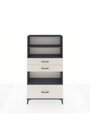 Arges Dolap 3 Raflı 3 Çekmeceli 88x30x163 Antrasit-Aytaşı