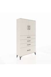 Arges Dolap 2 Raflı 4 Çekmeceli 2 Kapaklı 88x30x163 Aytaşı-Aytaşı