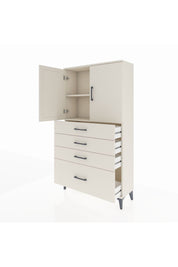 Arges Dolap 2 Raflı 4 Çekmeceli 2 Kapaklı 88x30x163 Aytaşı-Aytaşı