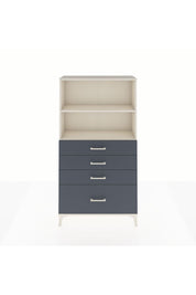 Arges Dolap 2 Raflı 4 Çekmeceli 88x30x163 Aytaşı-Antrasit