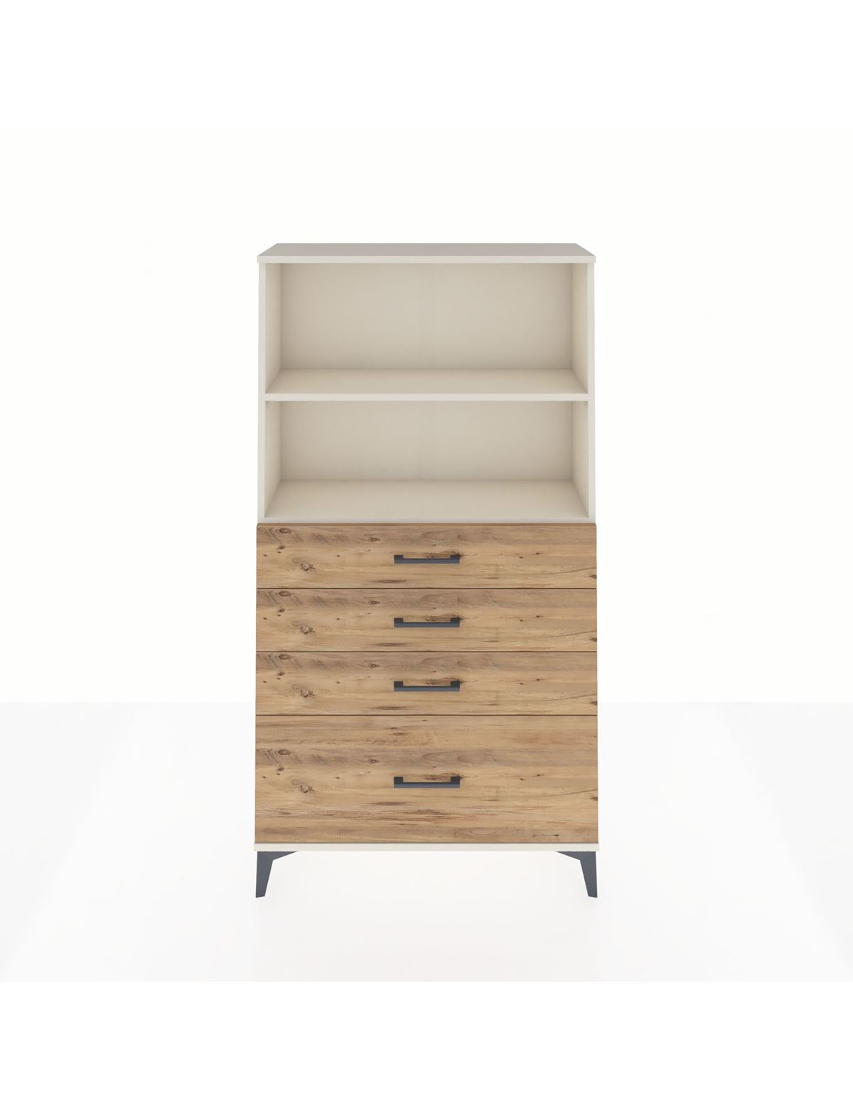 Arges Dolap 2 Raflı 4 Çekmeceli 88x30x163 Aytaşı-Çam