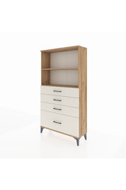 Arges Dolap 2 Raflı 4 Çekmeceli 88x30x163 Çam-Aytaşı