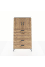 Arges Dolap 2 Raflı 5 Çekmeceli 2 Kapaklı 88x30x163 Aytaşı-Çam
