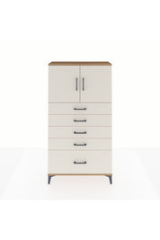 Arges Dolap 2 Raflı 5 Çekmeceli 2 Kapaklı 88x30x163 Çam-Aytaşı