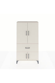 Arges Dolap 3 Raflı Tek Çekmeceli 4 Kapaklı 88x30x163 Aytaşı-Aytaşı