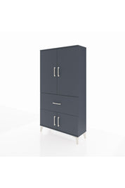 Arges Dolap 3 Raflı Tek Çekmeceli 4 Kapaklı 88x30x163 - S21M015V5A