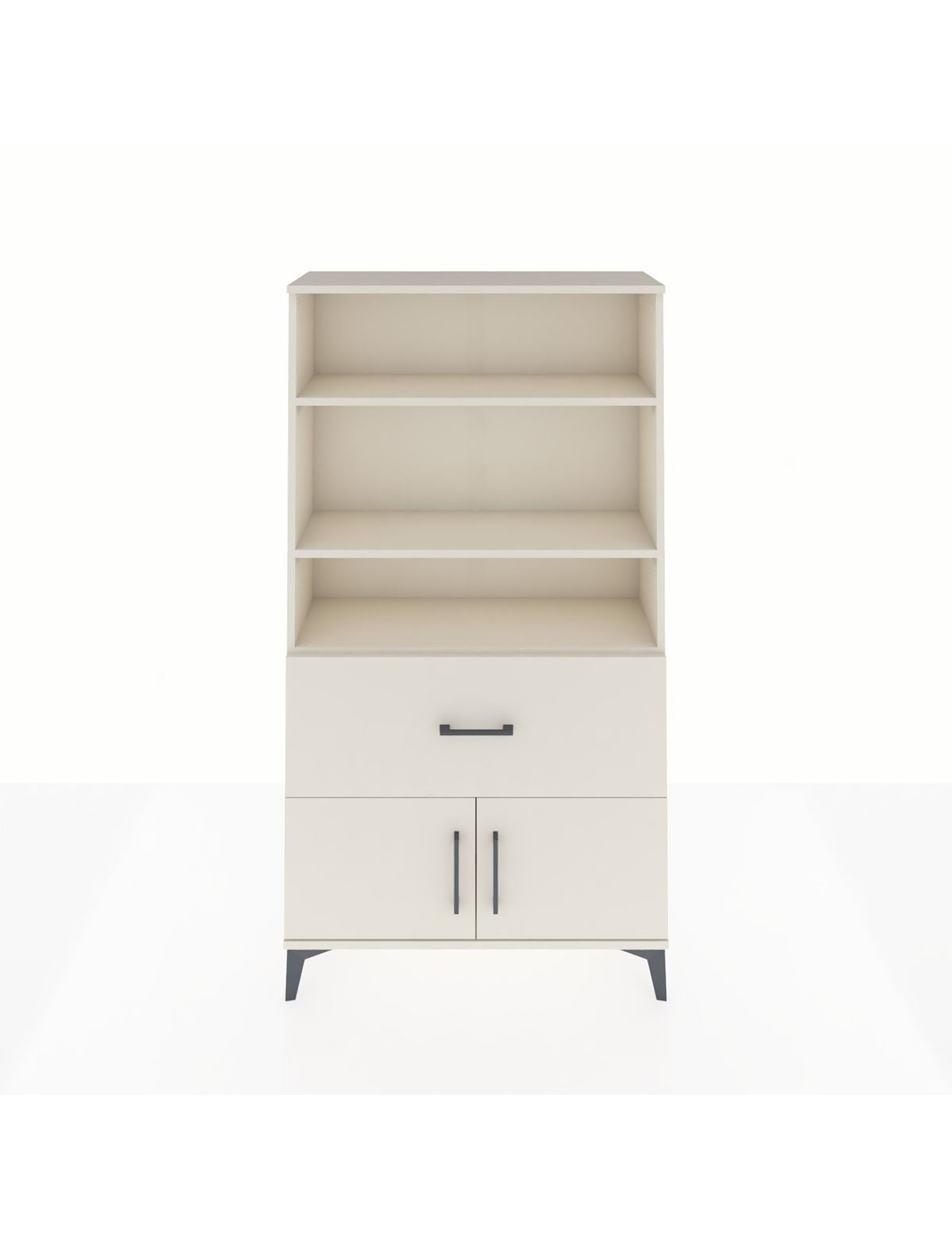 Arges Dolap 3 Raflı Tek Çekmeceli 2 Kapaklı 88x30x163 Aytaşı-Aytaşı